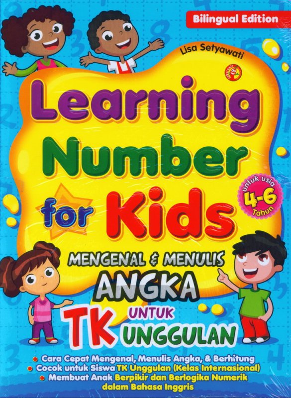 Cover Buku Learning Number for Kids Mengenal & menulis Angka Untuk TK Unggulan (Bilingual Edition)
