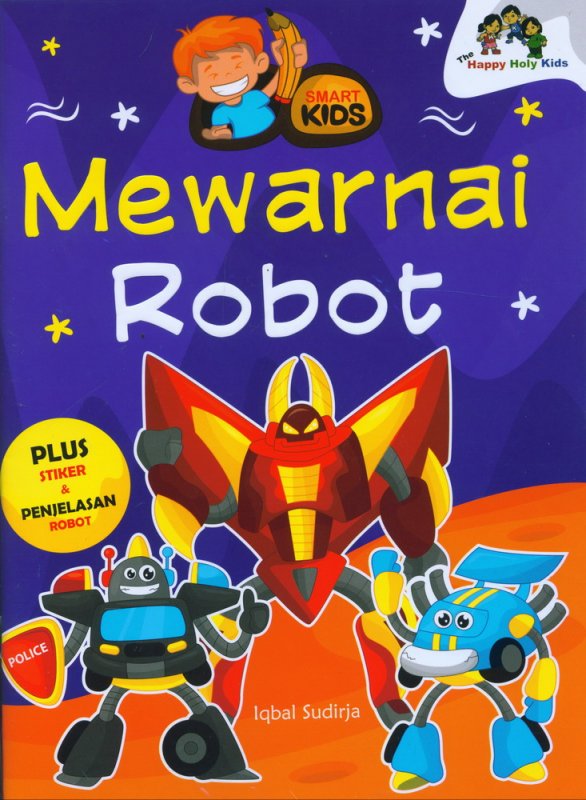 Cover Buku Smart Kids Mewarnai Robot