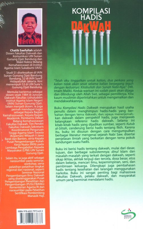 Cover Belakang Buku Kompilasi Hadis Dakwah