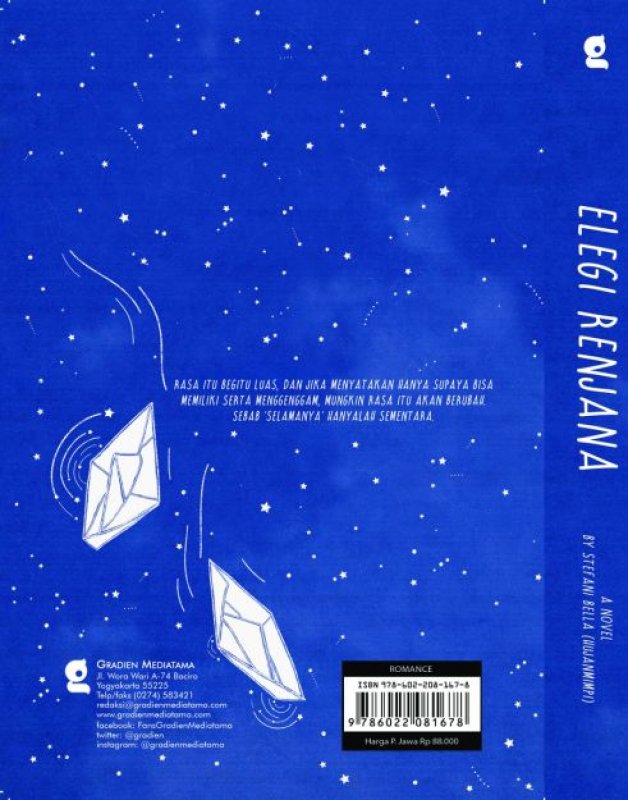 Cover Belakang Buku Elegi Renjana [Edisi TTD + Bonus: Post Card] (Promo Best Book)
