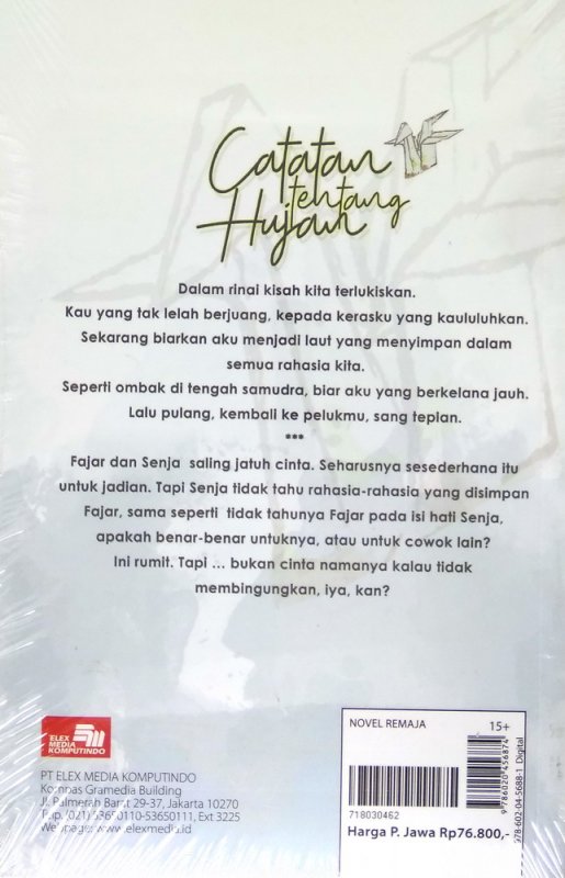 Cover Belakang Buku LiT: Catatan Tentang Hujan