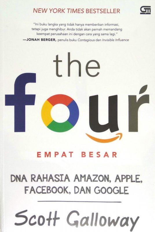 Cover Buku The Four: DNA Rahasia Amazon, Apple, Facebook, dan Google