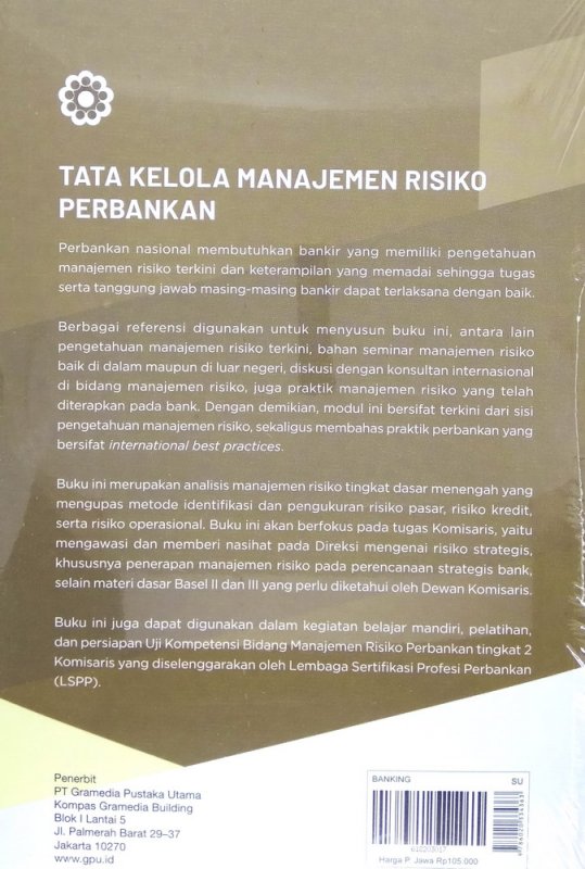 Cover Belakang Buku Tata Kelola Manajemen Risiko Perbankan - Cover Baru