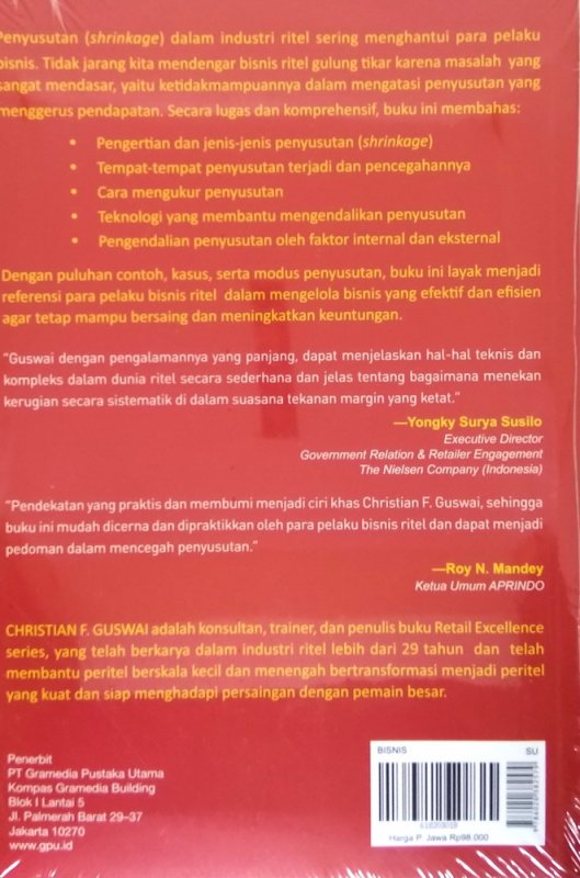 Cover Belakang Buku How to Manage Retail Shrinkage and Prevent Loss