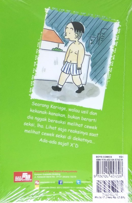 Cover Belakang Buku Kariage Kun 54 (Terbit Ulang)