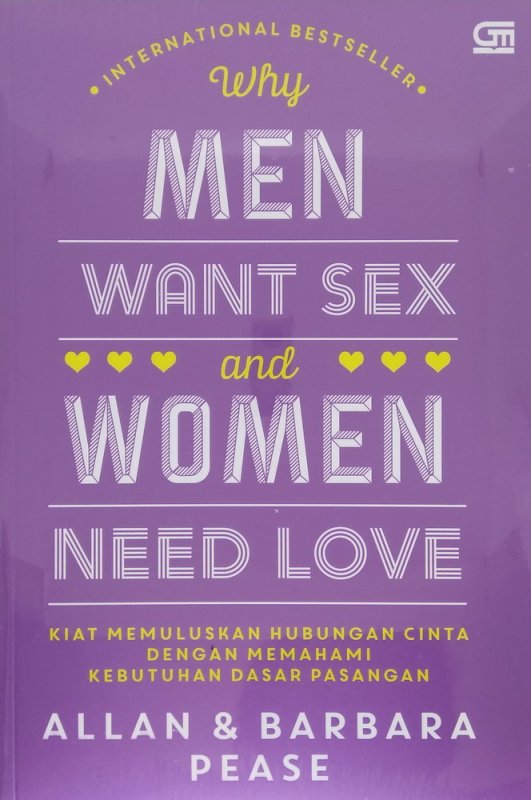 Cover Buku Why Men Want Sex & Women Need Love