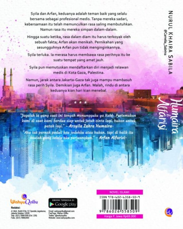 Cover Belakang Buku Humaira & Alfarisi [Bonus: Totebag]