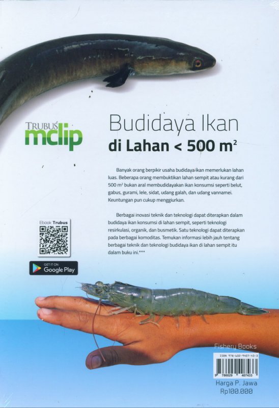 Cover Belakang Buku Budidaya Ikan di Lahan < 500 m2