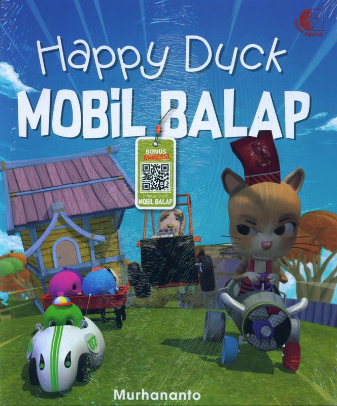 Cover Buku Happy Duck Mobil Balap