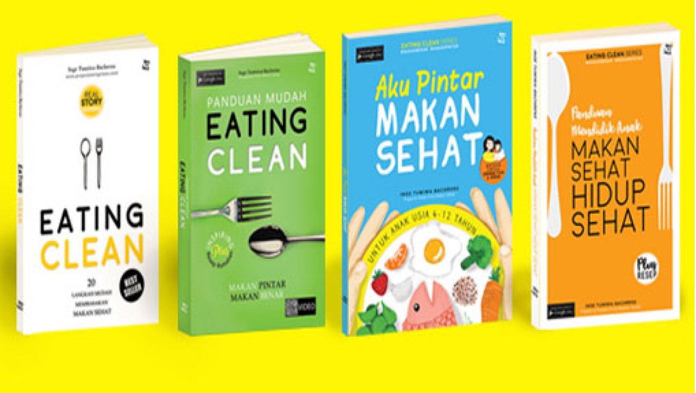Cover Buku Paket 2 Eating Clean Series [Edisi TTD + Block notes]
