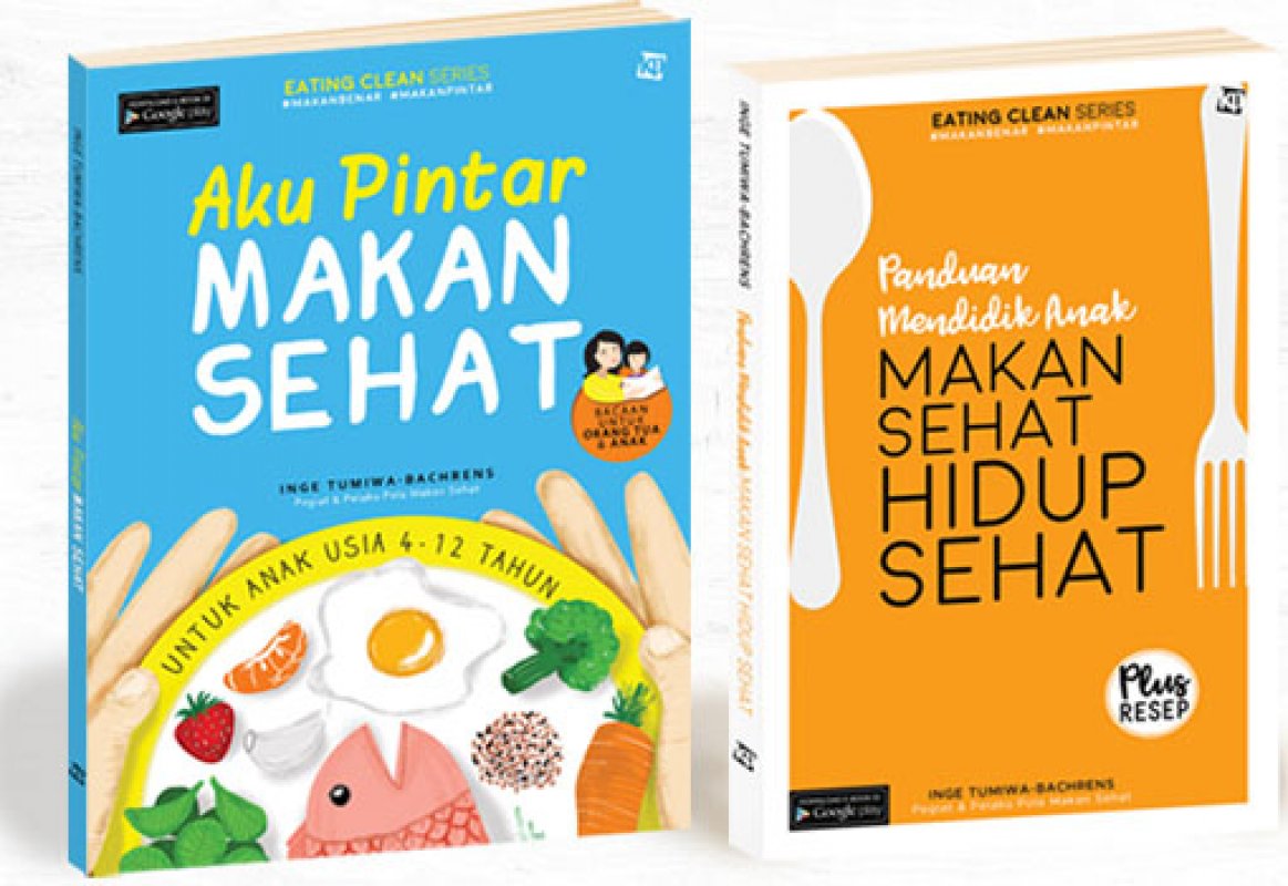 Cover Buku Paket 1 Eating Clean Series [Edisi TTD + Blocknote]