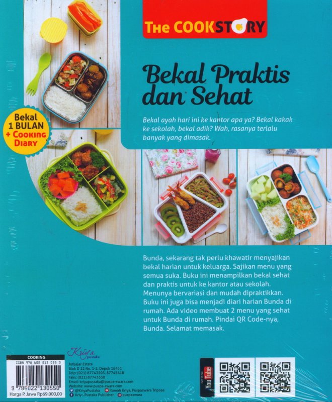 Cover Belakang Buku Bekal Praktis dan Sehat COCOK untuk SEKOLAH & KANTORAN