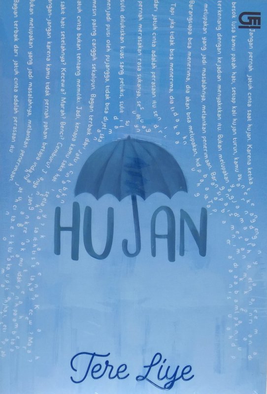 Cover Buku Hujan - Cover Baru 2018