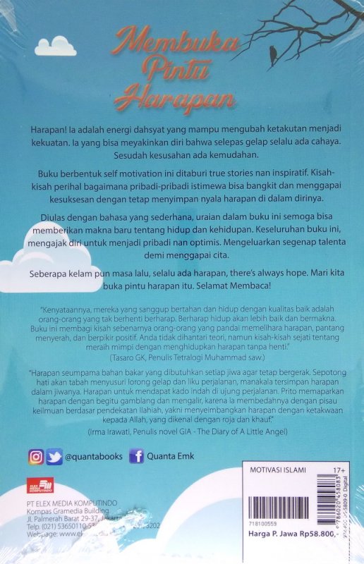 Cover Belakang Buku Membuka Pintu Harapan