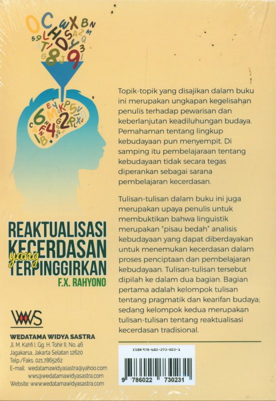 Cover Belakang Buku Reaktualisasi Kecerdasan yang Terpinggirkan