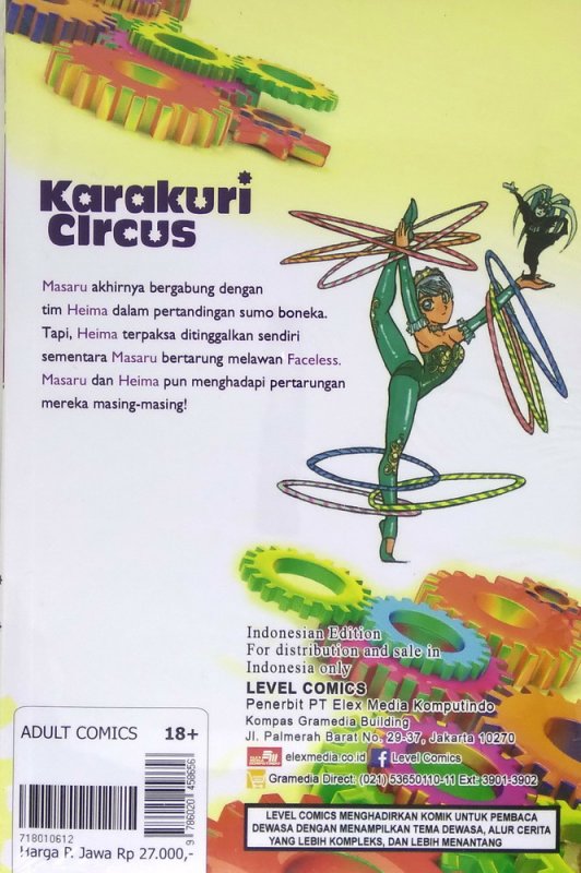 Cover Belakang Buku LC: Karakuri Circus 31