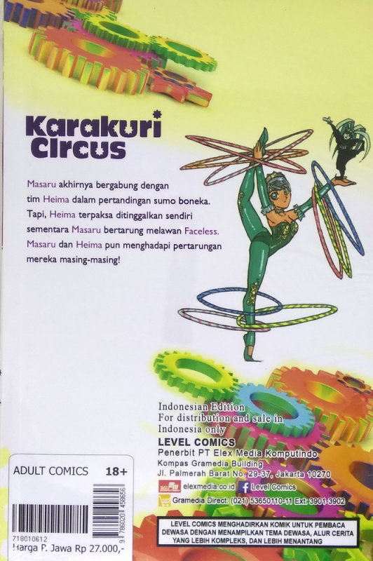 Cover Belakang Buku LC: Karakuri Circus 31