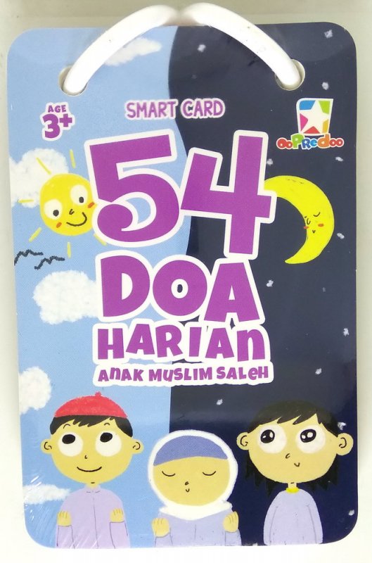 Cover Buku Smart Card: 54 Doa Harian Anak Muslim Saleh