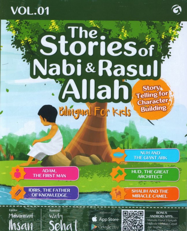 Cover Buku The Stories of Nabi & Rasul Allah Vol. 01 (Bilingual For Kids)