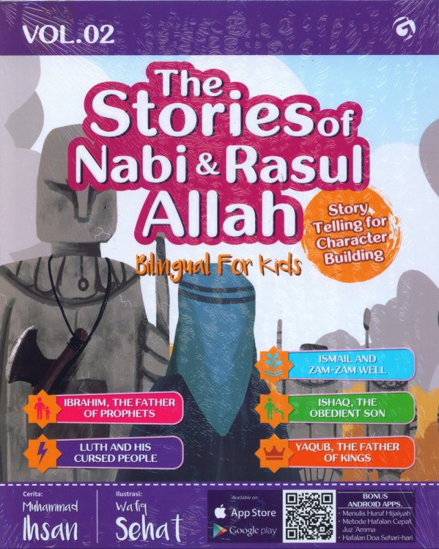 Cover Buku The Stories of Nabi & Rasul Allah Vol. 02 (Bilingual For Kids)