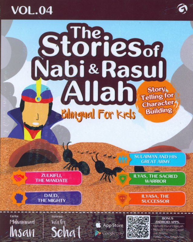 Cover Buku The Stories of Nabi & Rasul Allah Vol. 04 (Bilingual For Kids)