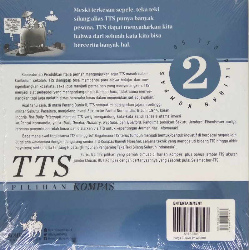 Cover Belakang Buku TTS Pilihan KOMPAS Jilid 2 (cover baru)