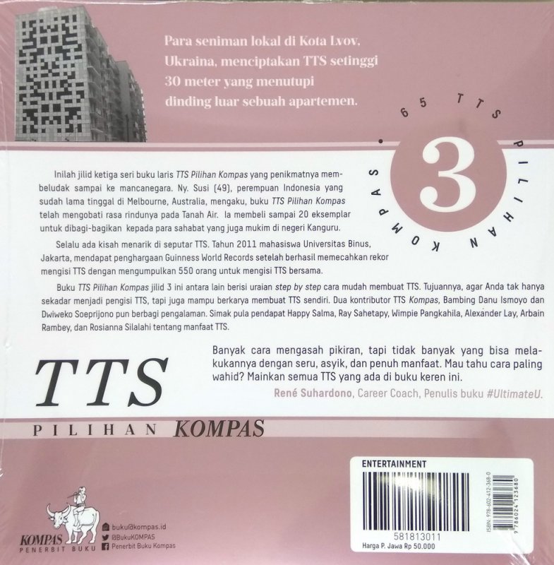 Cover Belakang Buku TTS Pilihan KOMPAS Jilid 3 (cover baru)