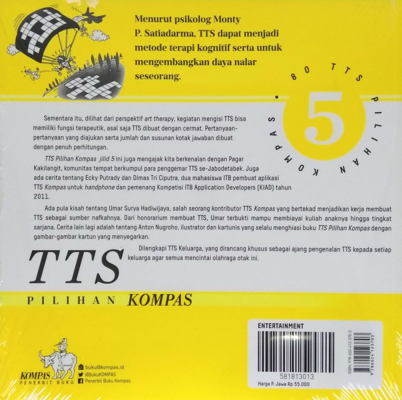 Cover Belakang Buku TTS Pilihan KOMPAS Jilid 5 (cover baru)