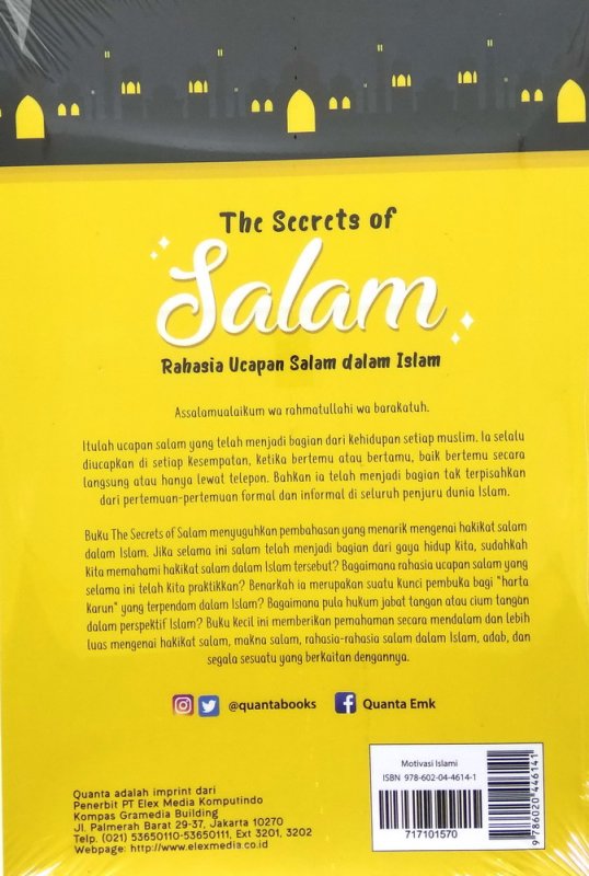 Cover Belakang Buku The Secrets of Salam: Rahasia Ucapan Salam dalam Islam