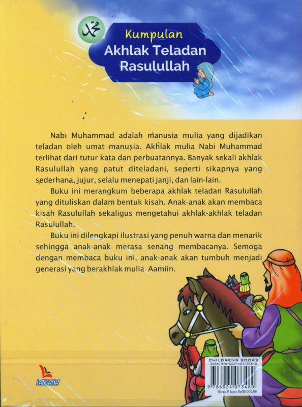 Cover Belakang Buku Kumpulan Akhlak Teladan Rasulullah