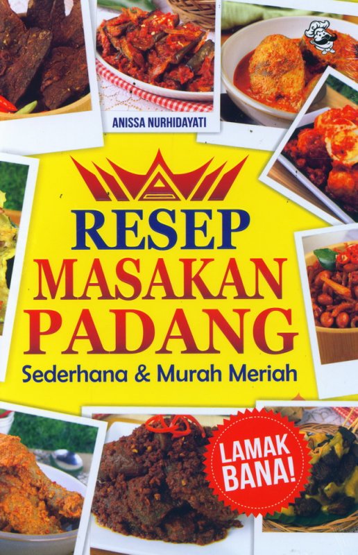 Cover Buku Resep Masakan Padang Sederhana & Murah Meriah