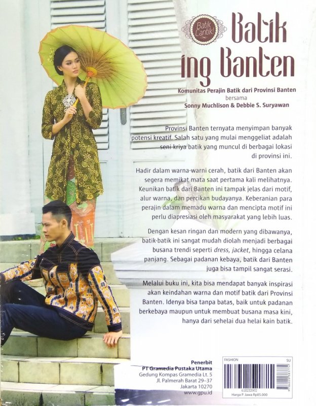 Cover Belakang Buku Batik Ing Banten