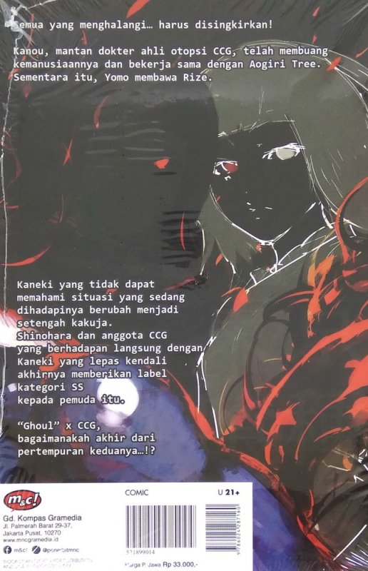 Cover Belakang Buku Tokyo Ghoul 11
