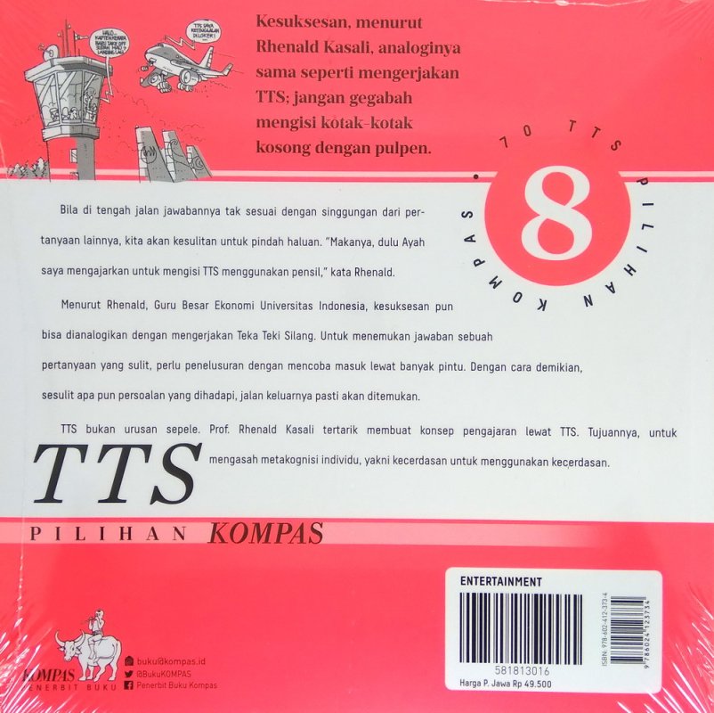 Cover Belakang Buku TTS Pilihan KOMPAS Jilid 8 (cover baru)