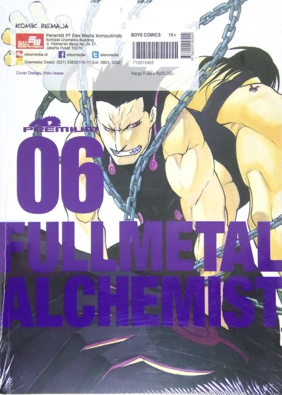 Cover Belakang Buku Fullmetal Alchemist (Premium) 06