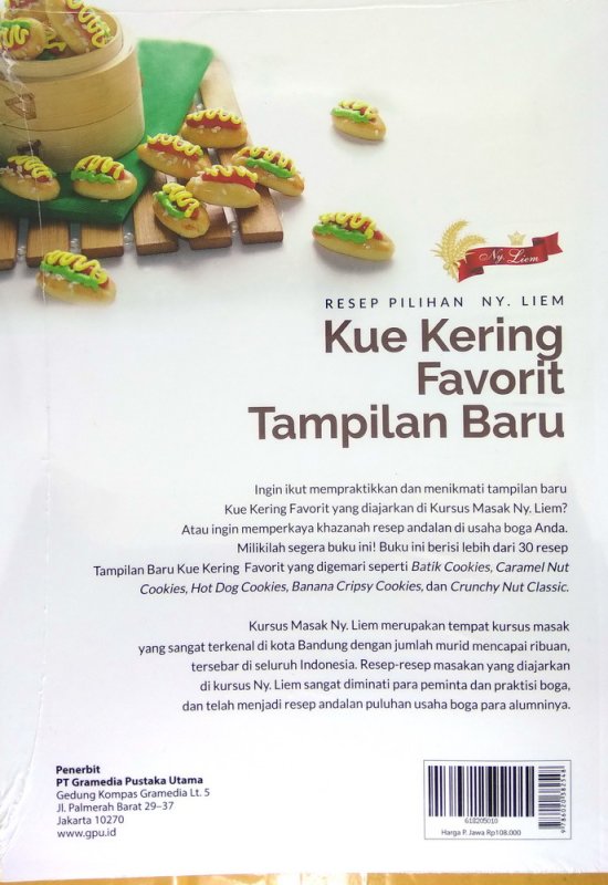 Cover Belakang Buku Resep Pilihan Ny. Liem: Kue Kering Favorit Tampilan Baru