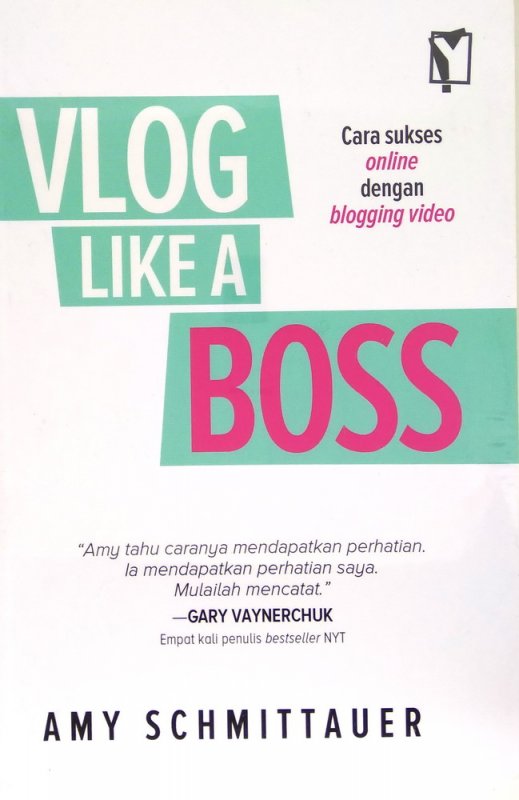 Cover Buku Vlog Like A Boss