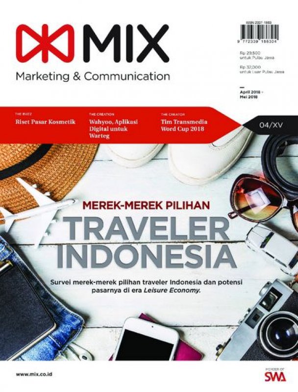 Cover Buku Majalah MIX Marketing Communications Edisi April - Mei 2018