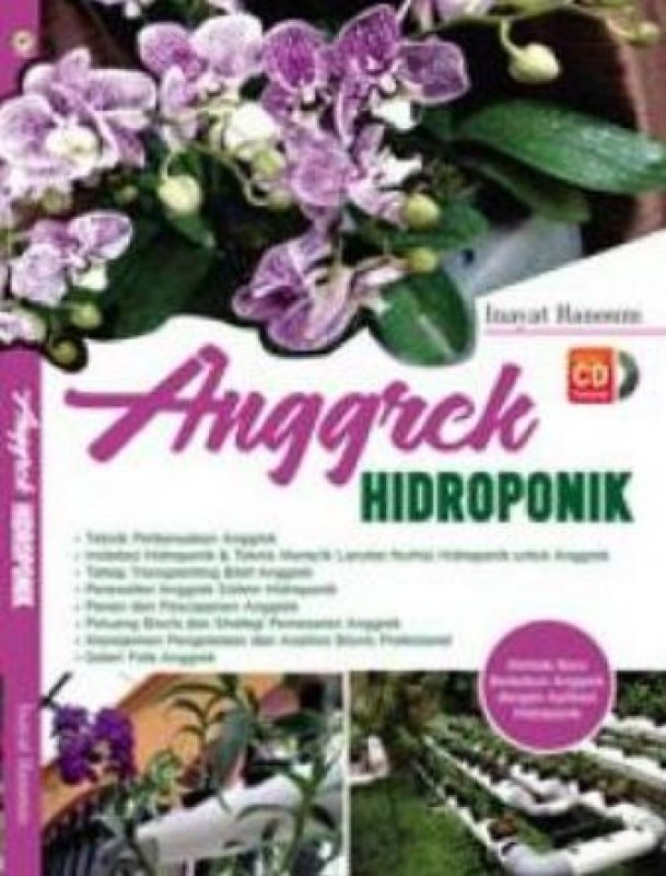 Cover Buku Anggrek Hidroponik+DVD