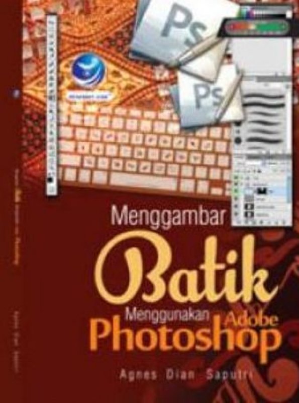 Cover Buku Menggambar Batik Menggunakan Adobe Photoshop