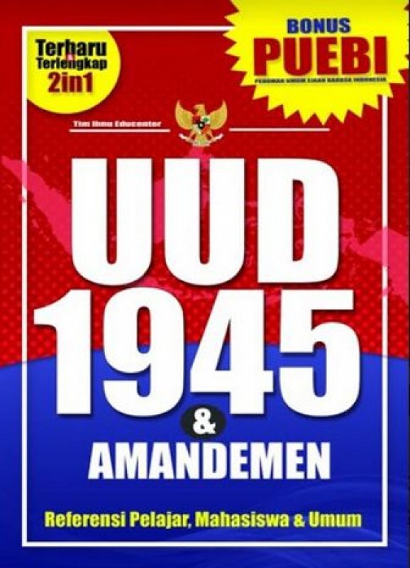 Cover Buku UUD 1945 & AMANDEMEN PLUS PUEBI