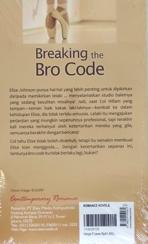 Cover Belakang Buku Breaking The Bro Code