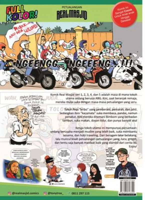 Cover Belakang Buku PEJUANG LIBURAN (komik)