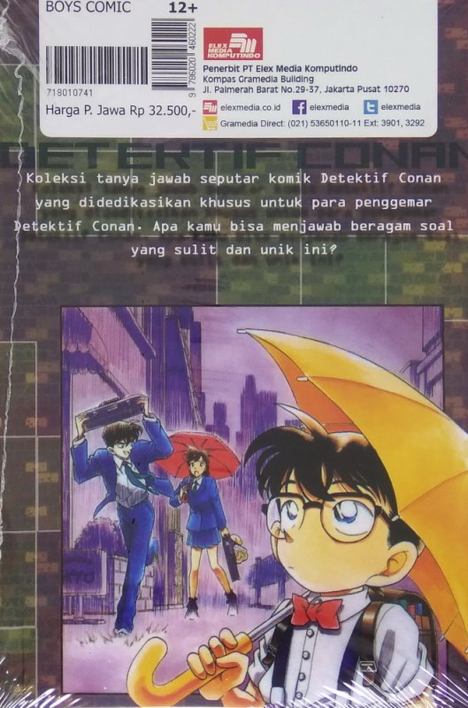 Cover Belakang Buku Detektif Conan Comic Quiz 1