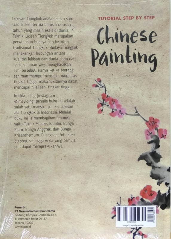 Cover Belakang Buku Chinese Painting - Tutorial Step by Step