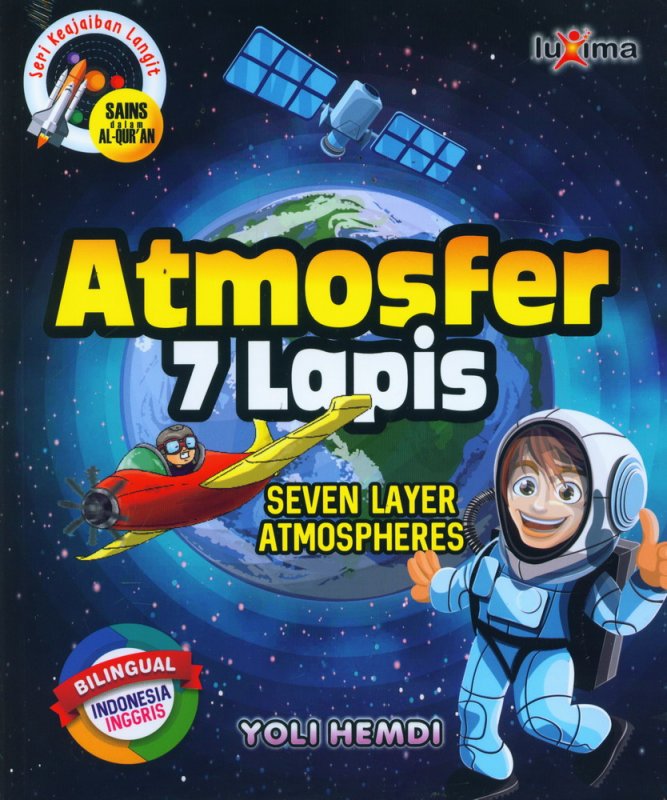 Cover Buku Seri Keajaiban Langit: Atmosfer 7 Lapis (Bilingual)