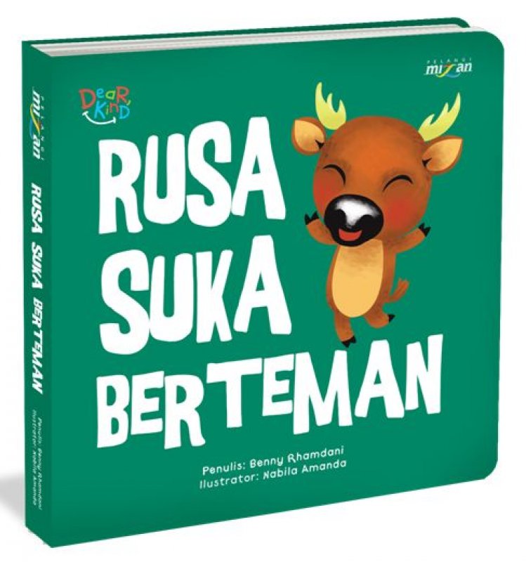 Cover Buku Seri Dear Kind: Rusa Suka Berteman (Board Book)