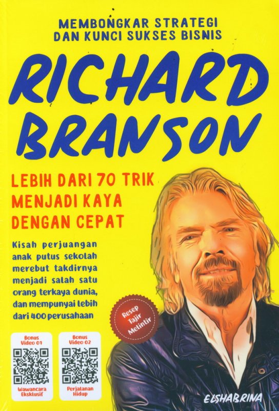 Cover Buku Membongkar Strategi dan Kunci Sukses Bisnis Richard Branson