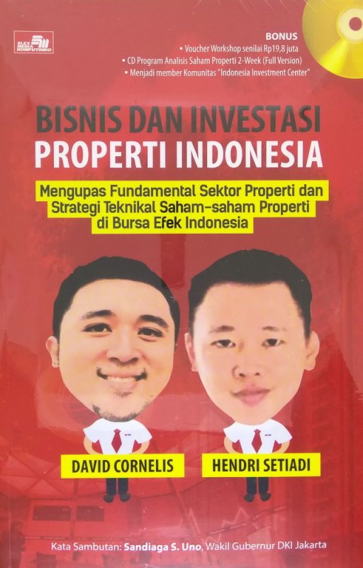 Cover Buku Bisnis dan Investasi Properti Indonesia + CD