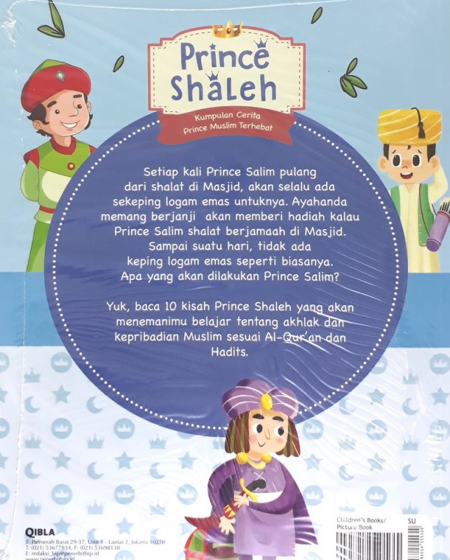 Cover Belakang Buku Prince Shaleh: Kumpulan Cerita Pangeran Muslim Terhebat